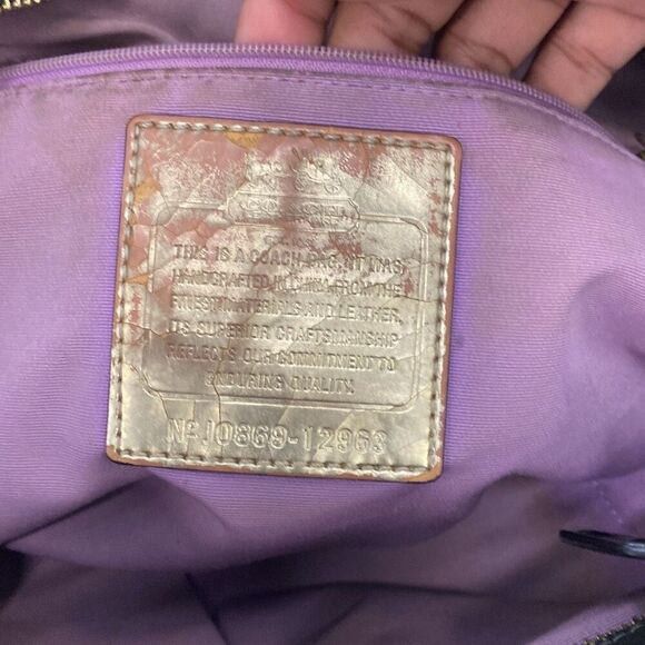 Coach Y2K OP Art satchel handbag - Picture 7 of 8